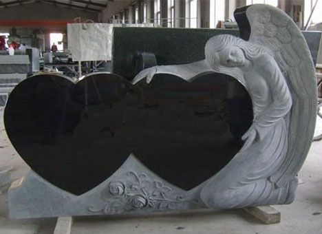 angel heart headstone 3