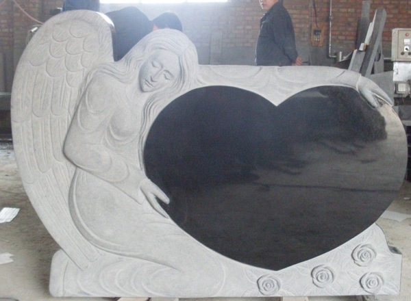 angel heart headstone 4