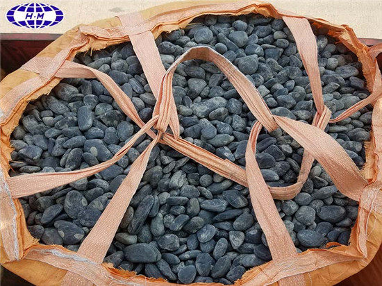 black pebble stone black decorative pebble stones polished T