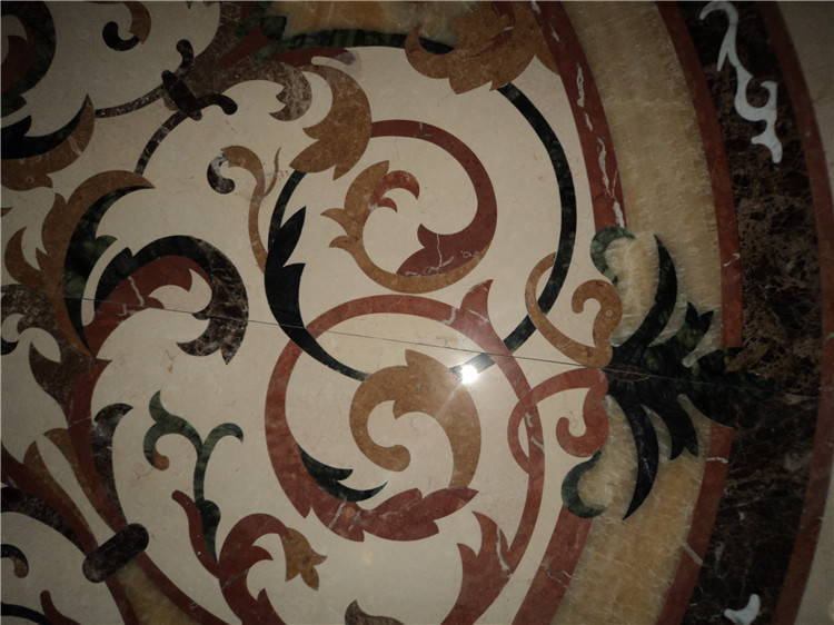 custom stone medallions tile compass floor medallions 3m diameter marble water jet design