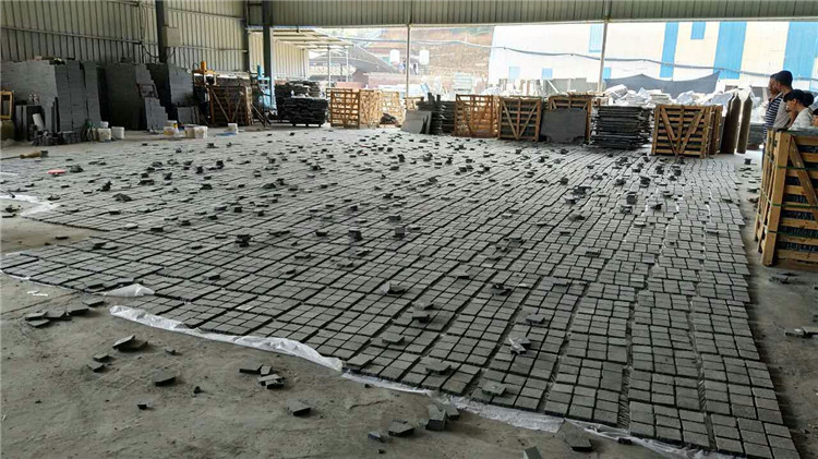 g684 black basalt paving flamed basalt stone pavers basalt setts g684 black basalt