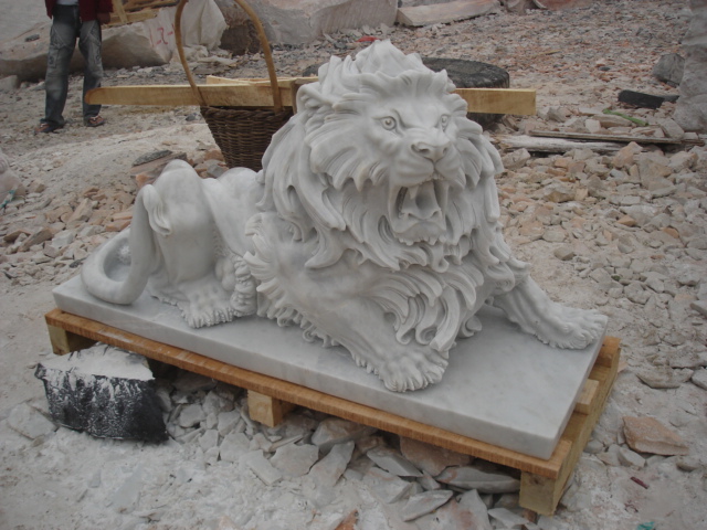 life size stone lion statue chinese marble lion statues 4