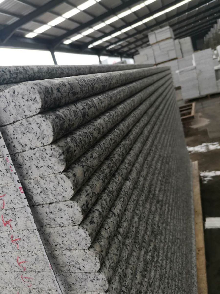 polished light grey g602 granite step riser light grey granite step riser